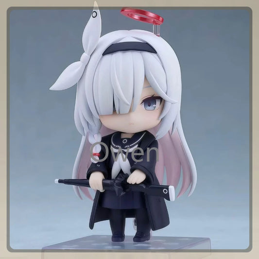 Anime A.R.O.N.A Prana Figurine Blue Archive 10cm Cute Girl Figures Multiple Accessories PVC Model Collection Toys Birthday Gifts