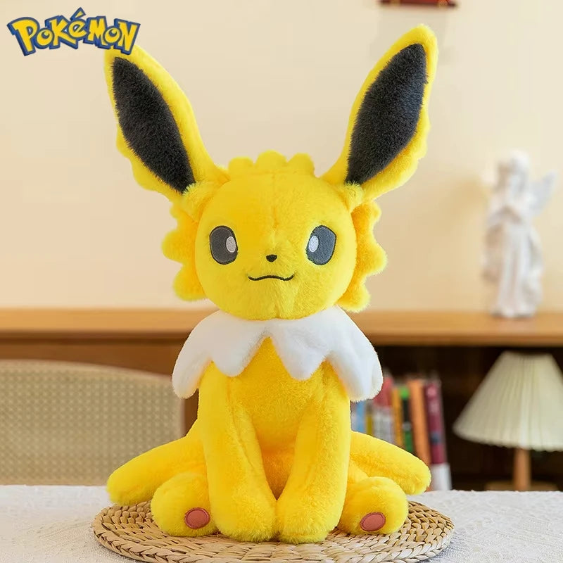 45/60/80CM Big Size Pokémon Jolteon Plushies Vaporeon Cartoon Anime Stuffed Ornament Comfortable Soft Doll Children's Toy Gift