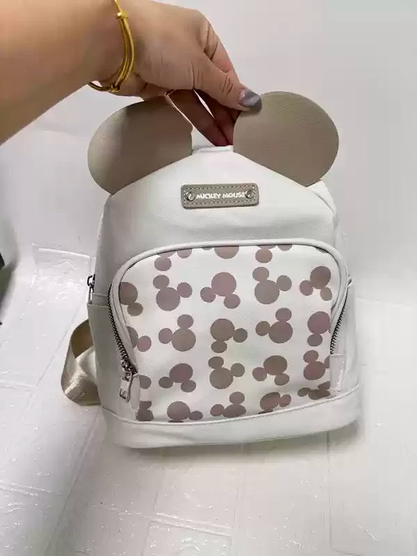 New Disney Bag Cute Cartoon Disneyland Minnie Backpack Girl Mini Cartoon Casual Backpack Christmas Gift