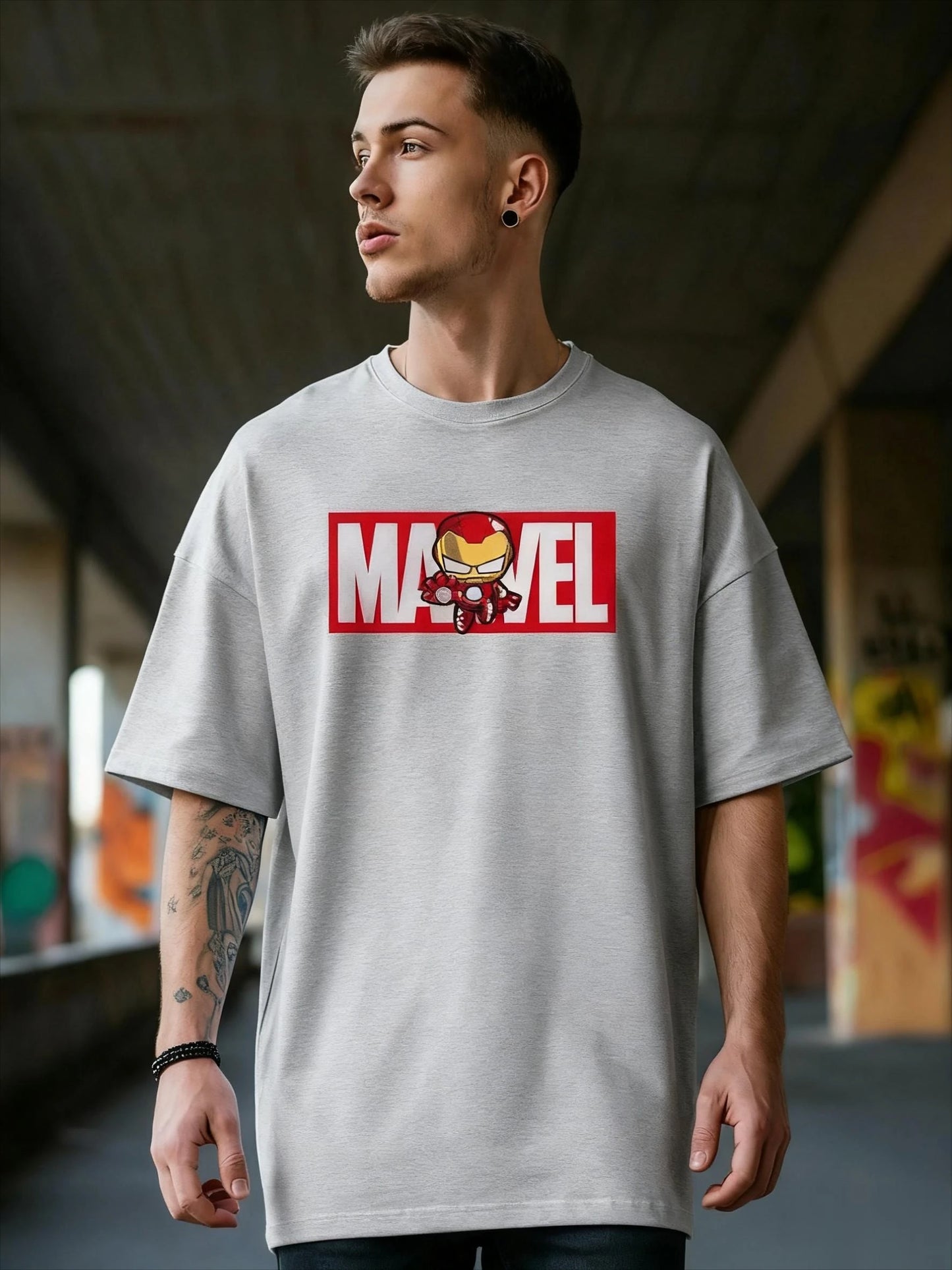 Marvel Iron Man Graphic T Shirt Men Women Loose Fit Short Sleeve Tees Superhero Comic Streetwear Casual Summer Trendy Y2k Tops