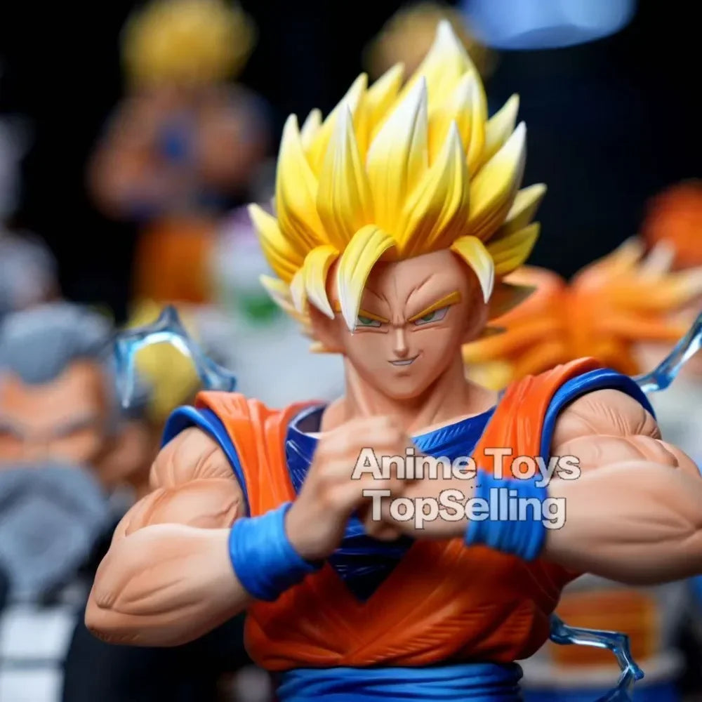 11.81in/30cm Anime Dragon Ball Z Figure SSJ2 Goku Action Figure Pvc Statue Collection Model Toys Gifts