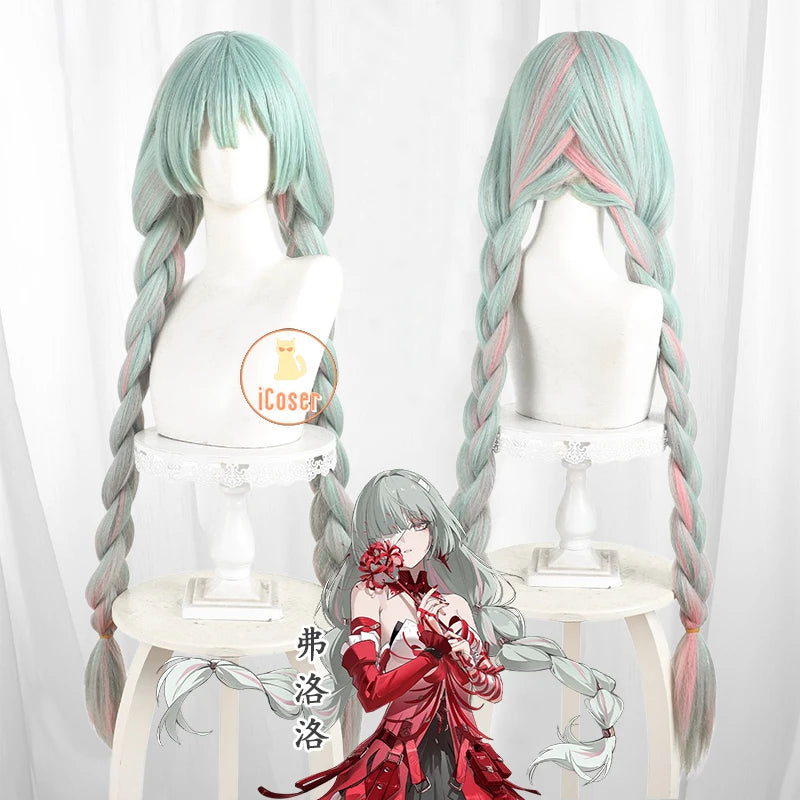 Wuthering Waves Phrolova Cosplay Costume Wig Dress Headwear Earrings Fractsidus Halloween Party for Women Girls Accessory Props