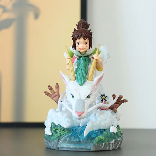 New Cartoon Anime Figure Ogino Chihiro And Nigihayami Kohakunushi Action Figures Pvc Action Model Doll Collectible Toy Gift