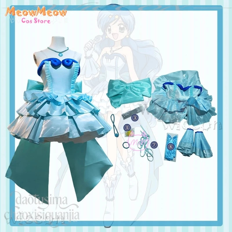 Mermaid Melody Hanon Hosho Adult Costume Polyester Set - suit / S