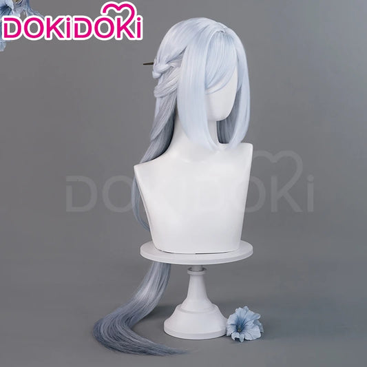 IN STOCK Frostflower Dew Shenhe Wig Game Genshin Impact Cosplay Wig DokiDoki Shen He Cosplay Lantern Rite New Skin Wig Free Cap