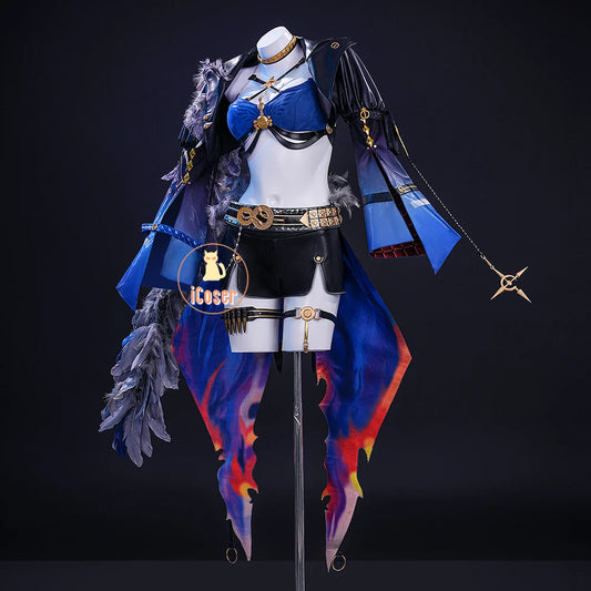 Wuthering Waves Galbrena Cosplay Costume Wig Uniform Outfit Jacket Carnival Halloween Party for Women Girls Role Play Cos Props