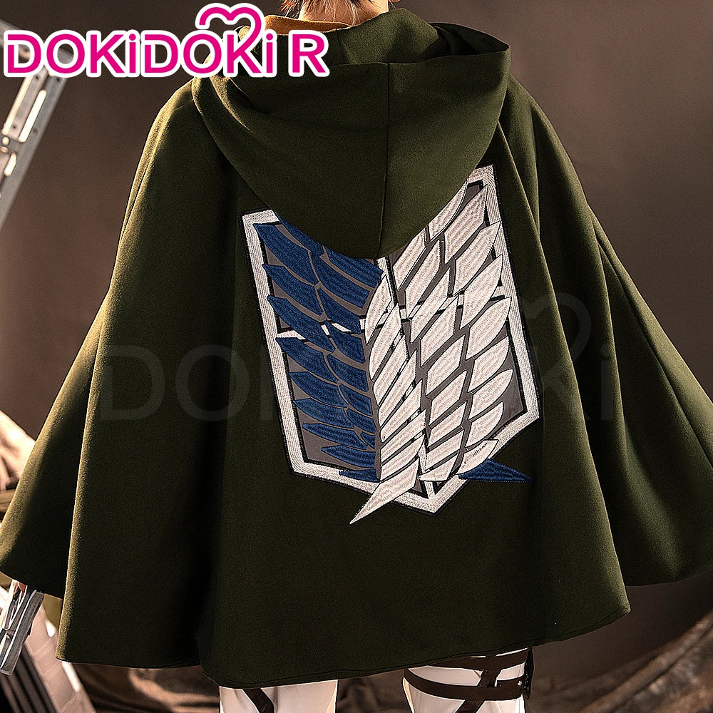 IN STOCK Erenn Mikasaa Levii Hangee Arminn Cosplay Costume Anime【S-3XL】DokiDoki-R Women Men Leather Plus size