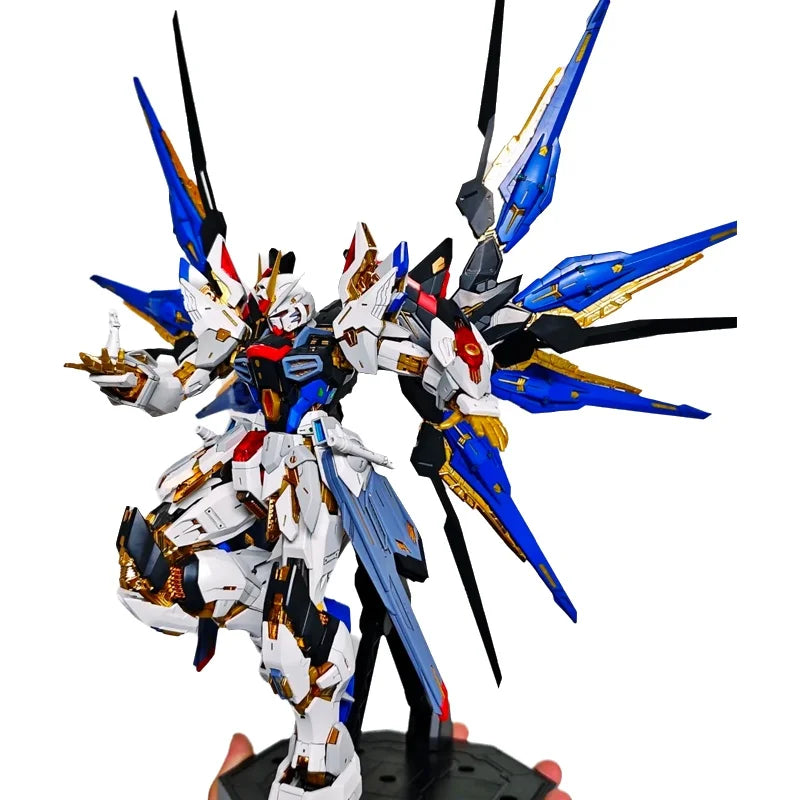 In Stock PIANXIN Strike Freedom MG 1/100 MGEX Action Figure Assembly Model Kit Midnight Coating Model Mecha Toys Kids Gift