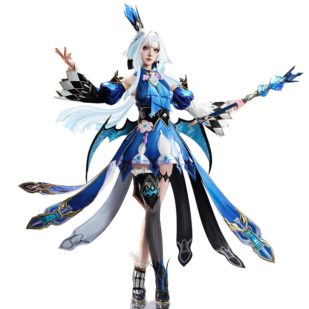 Cerydra Cosplay Costume Game Honkai: Star Rail【S-2XL】DokiDoki-SR HSR Women Halloween Dress Cosplay Cerydra Wings Wig Plus Size
