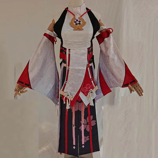 HOMCHEE TRENDS Yaemiko Cosplay Costume Set Adult Cotton Polyester