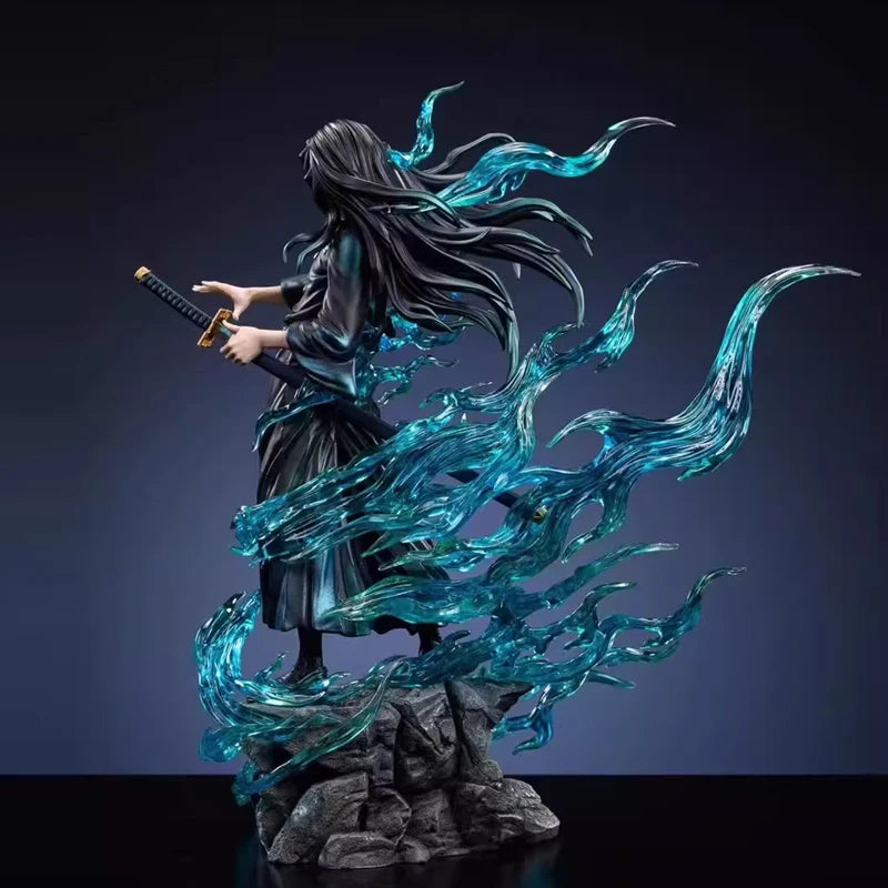 26cmpvcdemon Slayer Tokitou Muichirou Action Figure Anime Figure Gk Statue Model Toys Collection Doll Desktop Ornament Kids Gift