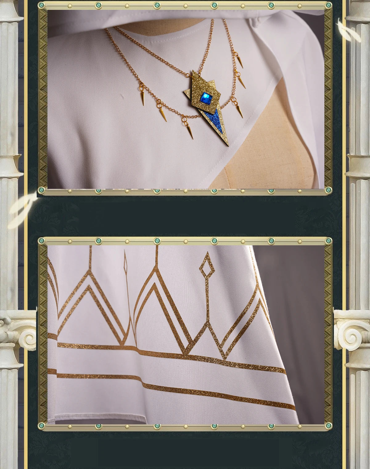 UWOWO Collab Series Game Identity V Seer Eli Clark Cosplay Costume White Suit Fancy Party Outfits