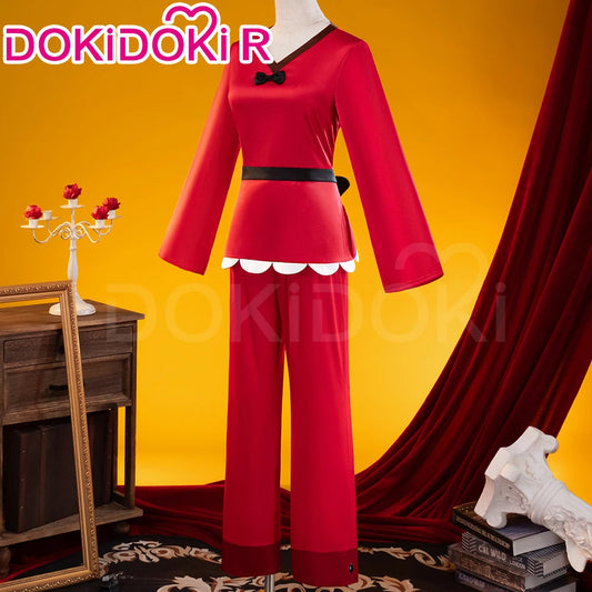 IN STOCK Charlie Vaggie Cosplay Costume Anime【S-3XL】DokiDoki-R Women Red Pajamas Charlie Morningstar Halloween Plus SIze