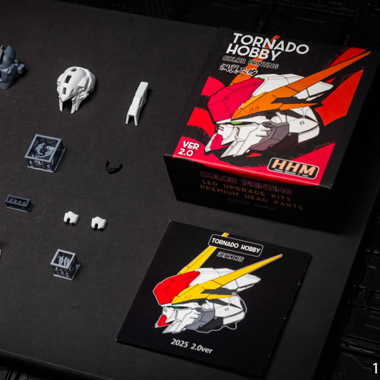TORNADO HOBBY Studio XI RX-105 Head Carving 1/144 1/72 Sky Defender Assembly Model Kit Toy GK Model Mecha Head Accessory Gifts