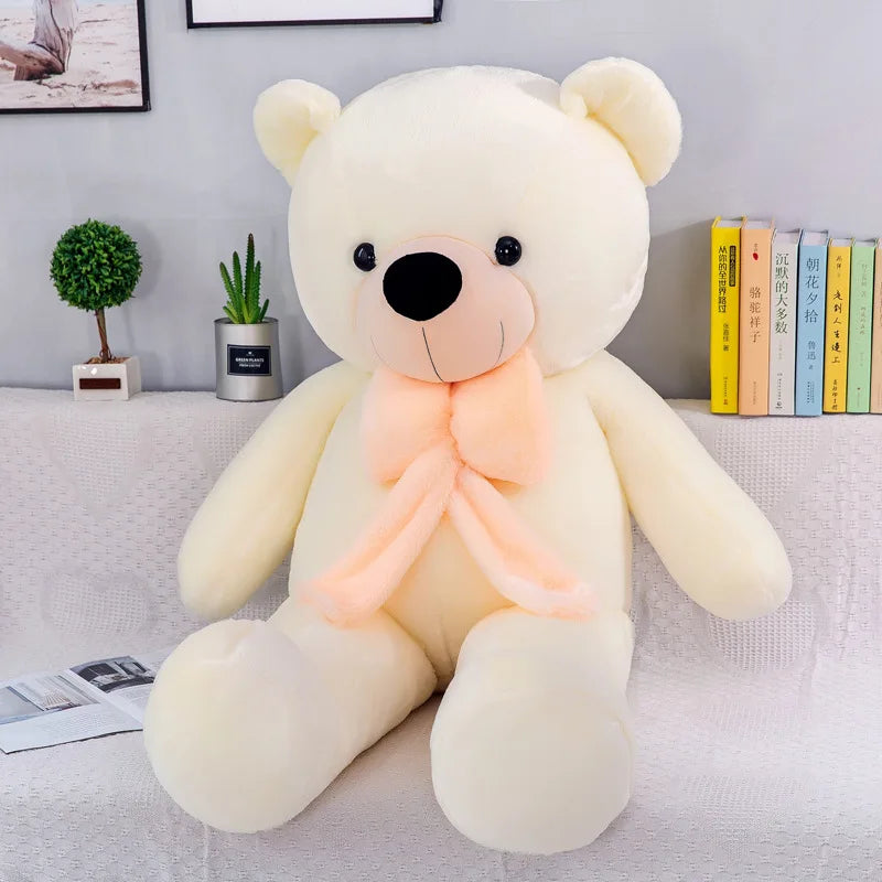 160Cm Big sweater bow tie Plush Toy Teddy Bear Giant Stuffed Animals Birthday Anniversary Gift Soft Sleeping Pillow Grilfriend