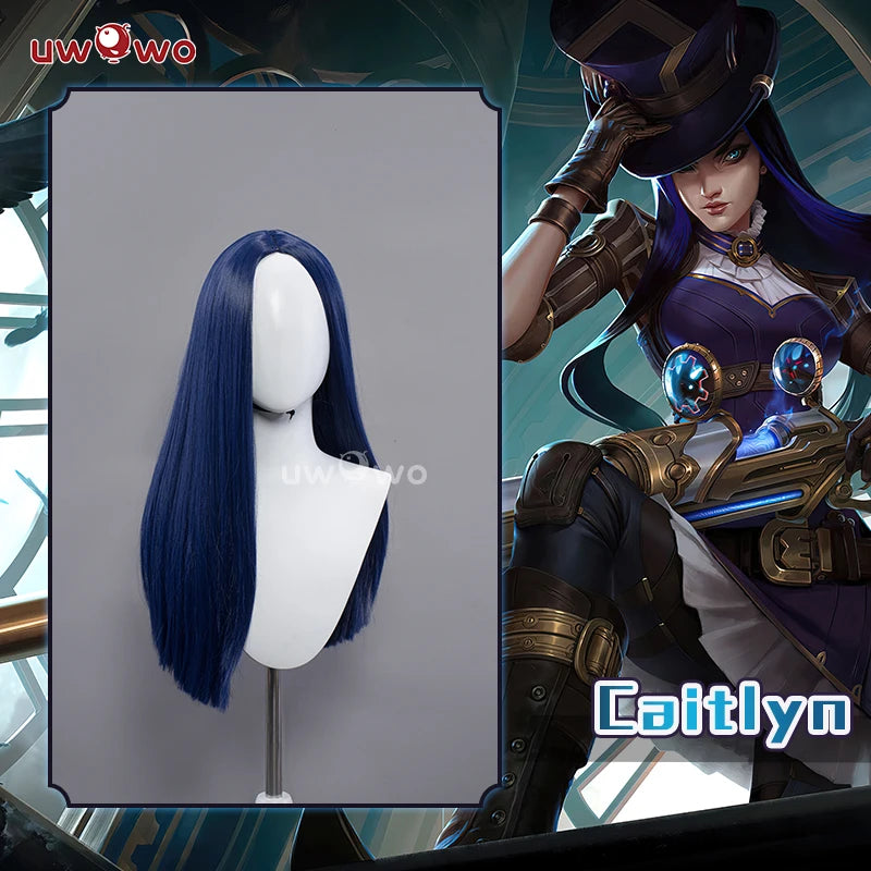 LAST BATCH UWOWO Caitlyn Cosplay Game LOL: Caitlyn Sheriff of Piltover Cosplay Costume With Hat Halloween Costume