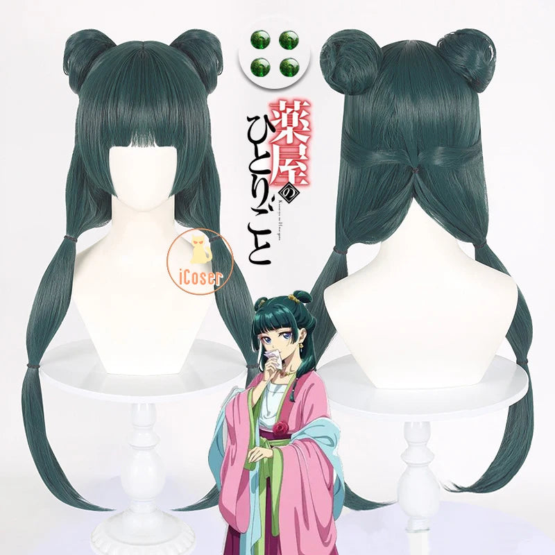 Anime The Apothecary Diaries Maomao Cosplay Costume La Clan Princess Dress Earrings Western Capital Banquet Halloween Women Girl