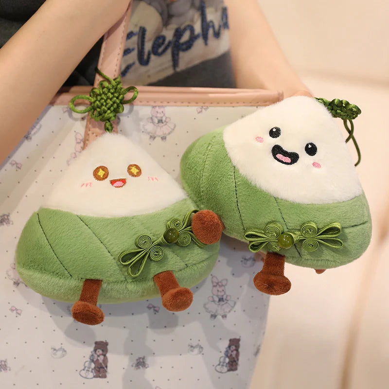 Dragon Boat Festival Plush Toy Kawaii Rice Dumpling Pillow Cushion Cute Chinese Knotting Decor Green Bag Pendant