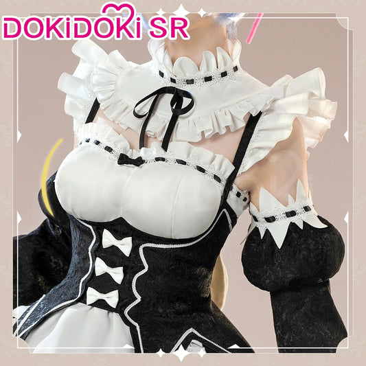 IN STOCK Remm/Ramm Cosplay Costume Anime Cosplay DokiDoki-SR Women Cute Maid Uniform Costume Remm Cosplay