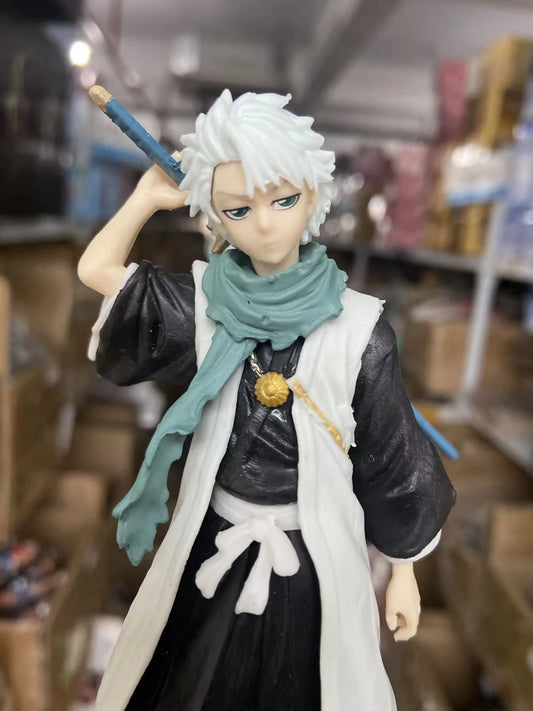 18.5cm Bleach Anime Hitsugaya Toushirou Zaraki Kenpachi Kurosaki Ichigo Action Figure Collectible Model Toys Japanese