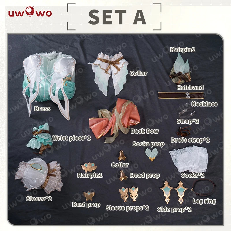 IN STOCK UWOWO Firefly Cosplay Game Honkai Star Rail Fanart Firefly Fairy Princess Cosplay Costume Halloween Costume