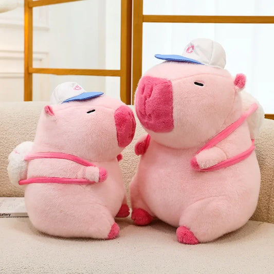 55cm Big Size Capybara Cartoon Anime Plush Stuffed Doll Room Plushies Pillow Kawaii Peluche Ornaments Children's Holiday Gifts