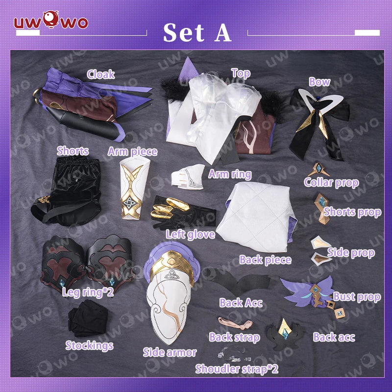 Uwowo Elysia Miss Pink Cosplay Costume with Prop Honkai Impact 3 Halloween - SET A / XXXL
