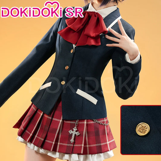 IN STOCK Takanashi Rikka Cosplay Costume Anime Love,Chunibyo & Other Delusions DokiDoki-SR Halloween Cute Uniform Takanashi Wig