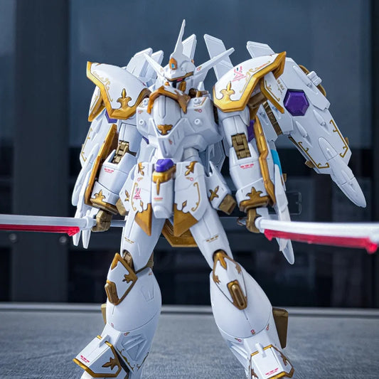 Hg 1/144 Seed Freedom Black Knight Squad With Light Wings Water Sticker Action Figures Assembled Model Kit Collectible Toys Gift