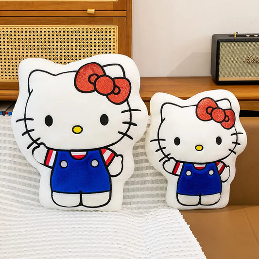 New Hello Kitty Plush Toy Kitten Stuffed Animal Soft Pillow Cute Doll for Girls Birthday Christmas Gift Perfect Sleep Companion