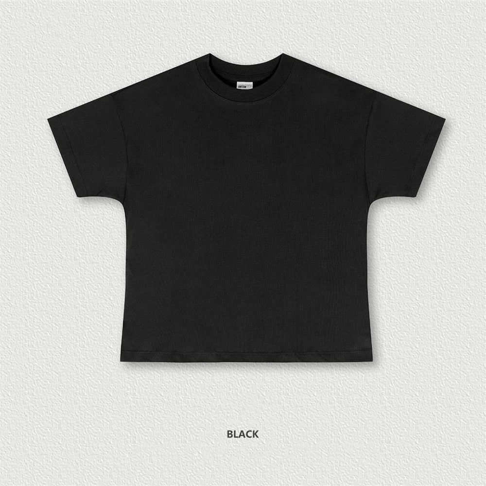 ZODF Women 2025 Summer 255gsm Cotton Casual Solid Sport T-Shirt Comfortable Brand Top HY0978 - black / XXL / China