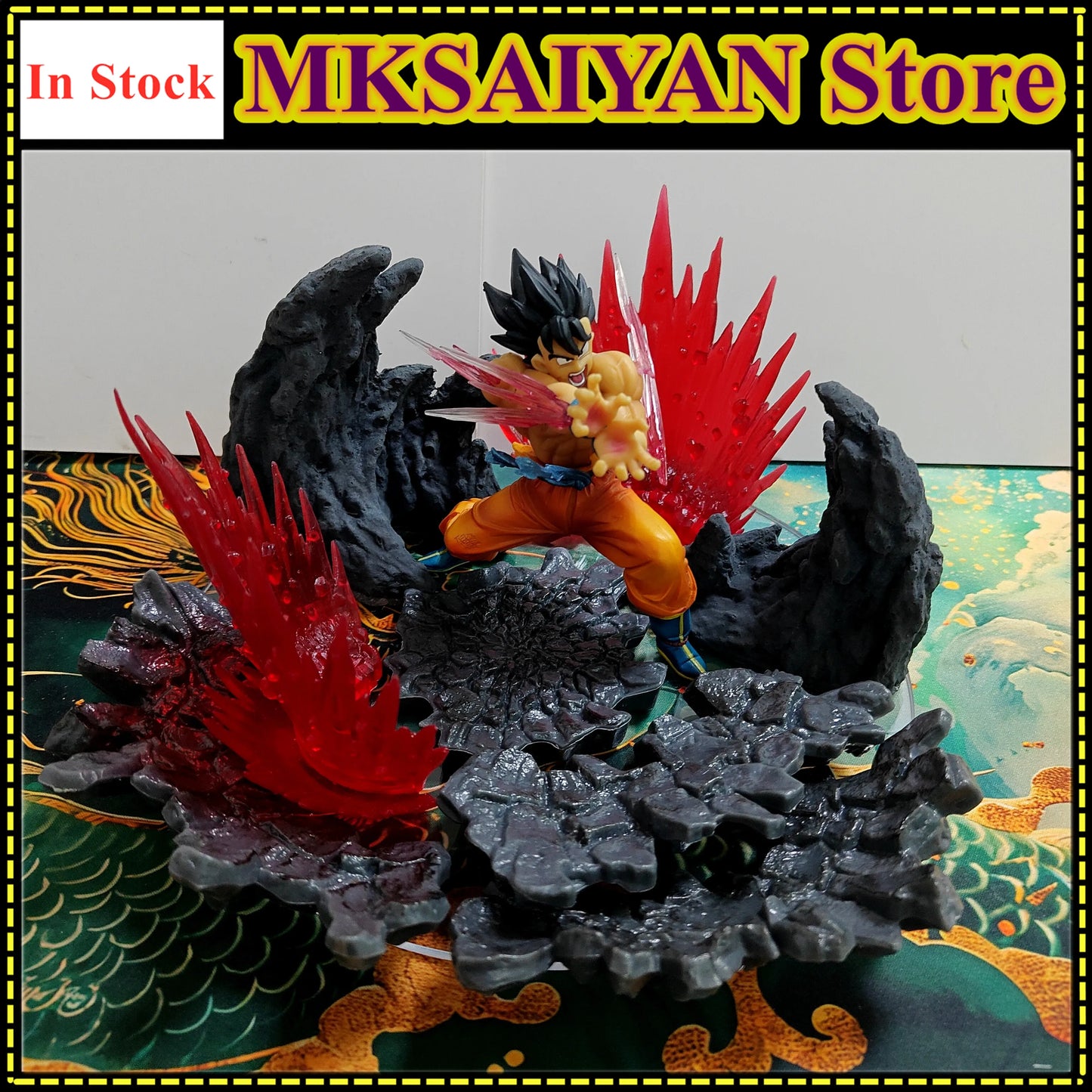 DBZ Son Goku Kamehameha Anime Figure Toys PVC Model Collection Dragon Ball Z DIY Effects Action Figurine Gift