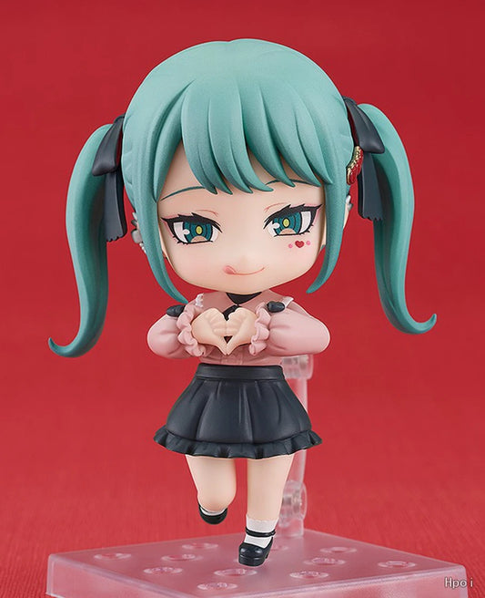 10cm #2239 Hatsune Miku Anime Figure Kawaii The Vampire Hatsune Miku Action Figure Room Decorations PVC Collection Model Toys