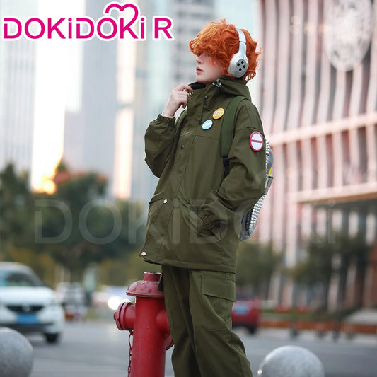 Brief Cosplay Costume Anime【S-2XL】Dokidoki-R Men Cosplay Geekboy Brief Backpack Panty Plus Size Male Cosplay