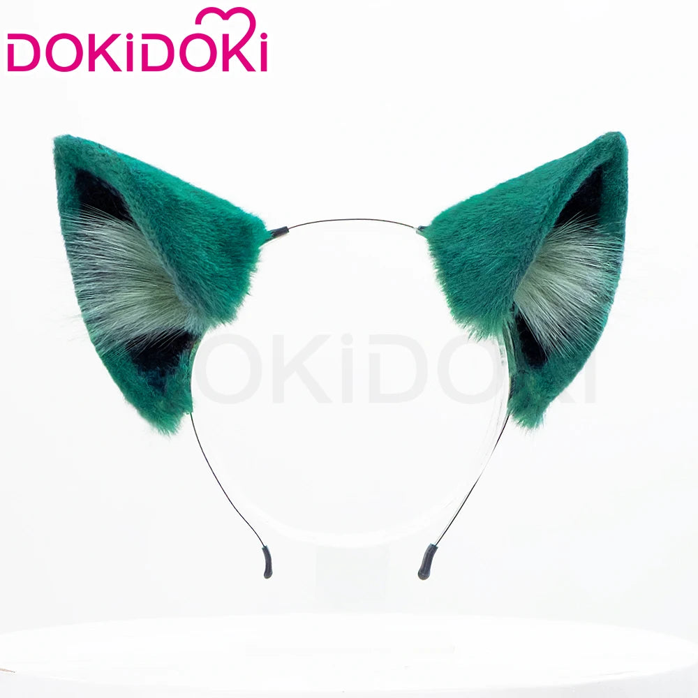 IN STOCK Maomao Tail Ears Cosplay Props Anime The Apothecary Diaries Cosplay DokiDoki Women Cute Green Cat Tail Maomao Cosplay