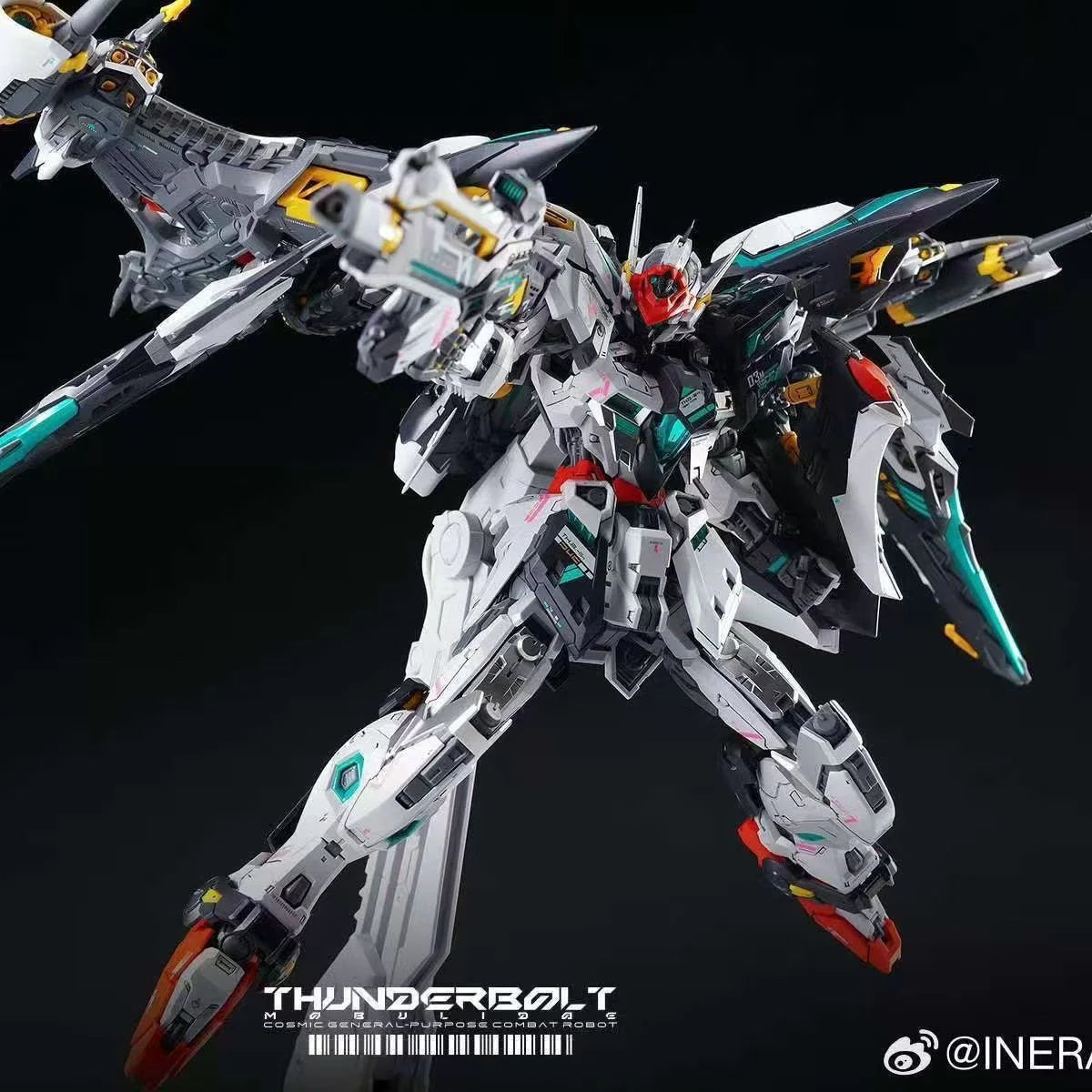 1/100 Scale Inera Infinite Dimension Thunderbolt Manta Ray Original Mecha Plastic Model Kit Action Figures Engraved Lines Clear