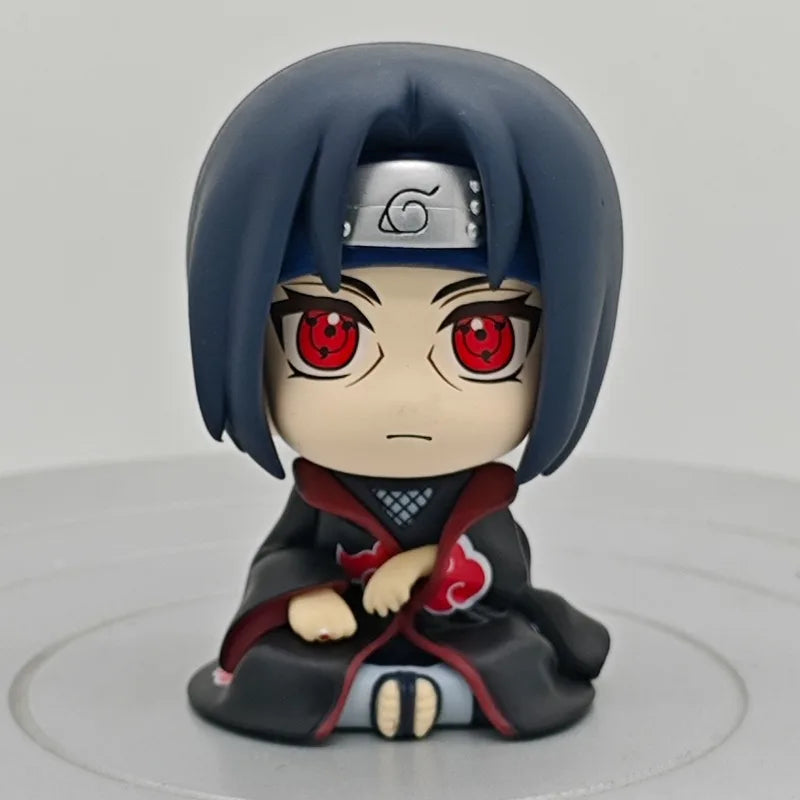 Popular Big Head Anime Naruto Shippūden Figurine Uchiha Itachi Action Figure PVC Q Version Collection Model Decoration Toy Gift