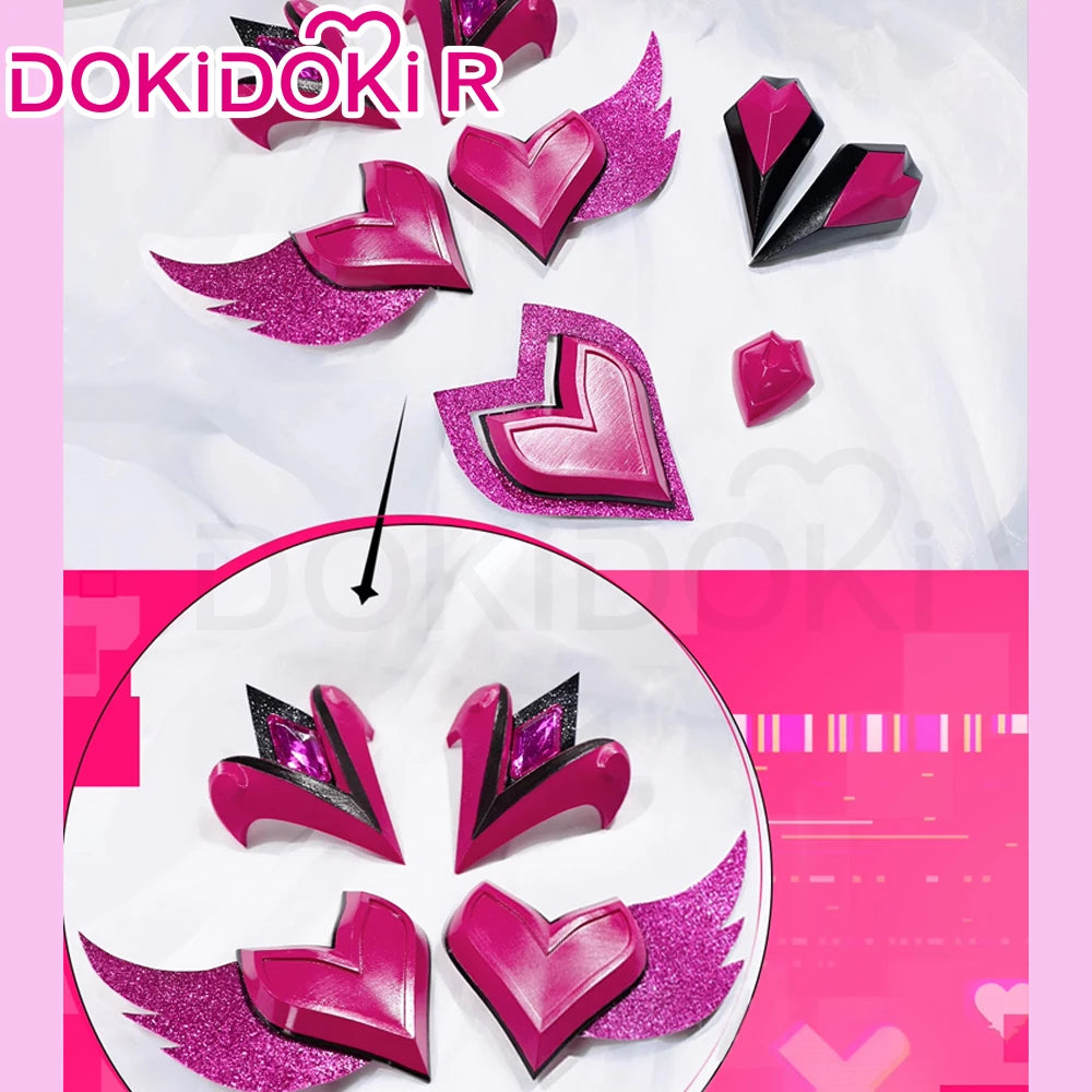 Dva Cosplay Costume Game DokiDoki-R Women Pink Dress Sexy Dva Costume Halloween Cosplay