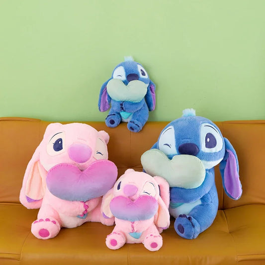 New Disney Lilo&Stitch Cute Cartoon Dolls Toys Kawaii Anime Soft Stuffed Dolls Pillow Appease Toys Birthday Gift for Boys Girls