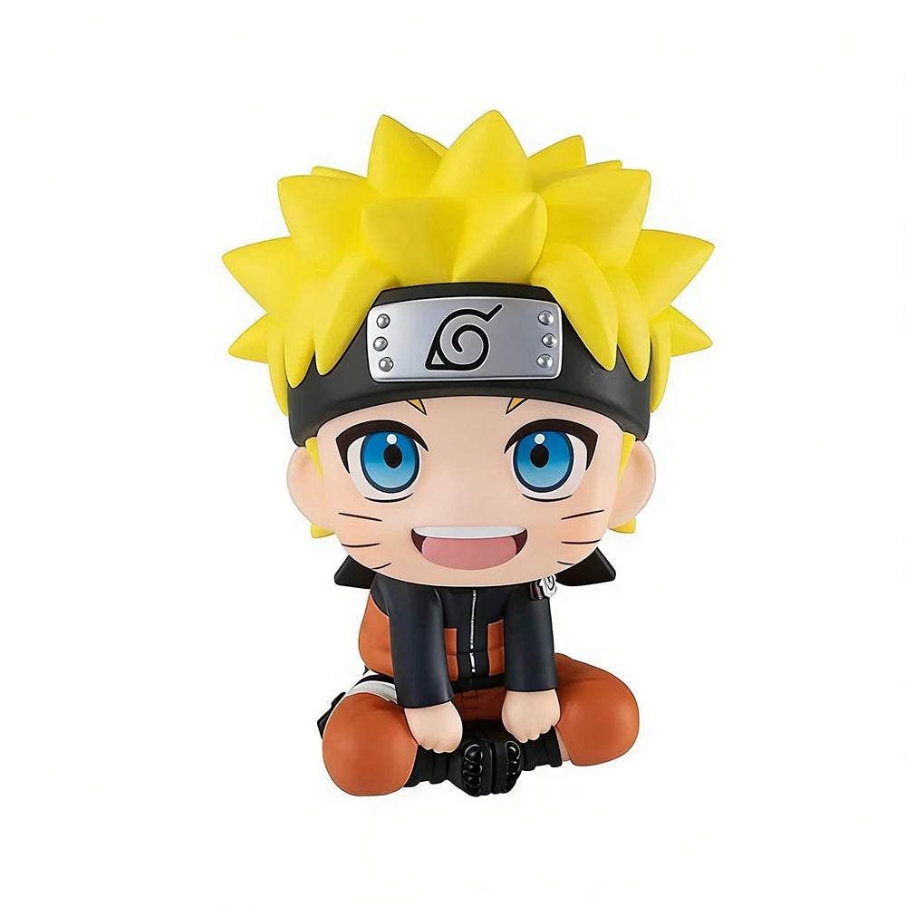 9cm Naruto Anime Figure Uzumaki Kakashi Uchiha Sasuke Itachi Cute PVC Action Figurine Model