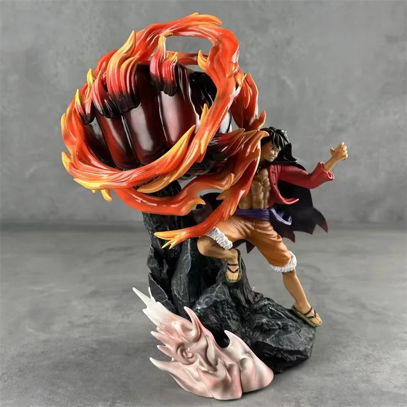 New One Piece 31cm Pvc Figure Nika Luffy Anime Figures Three Forms Of Arms Anime Action Figures Collection Gift Ornament Model