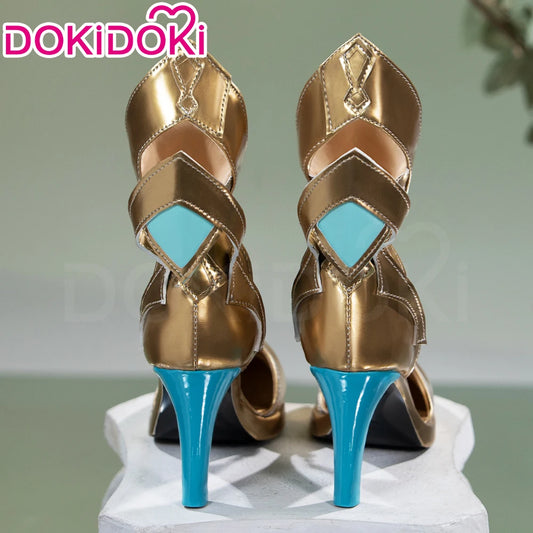 Sandrone Nefer Ineffa Aino Cosplay Shoes Game Genshin Impact DokiDoki Women Boots Aino Yellow Slippers Ineffa Cosplay Shoes