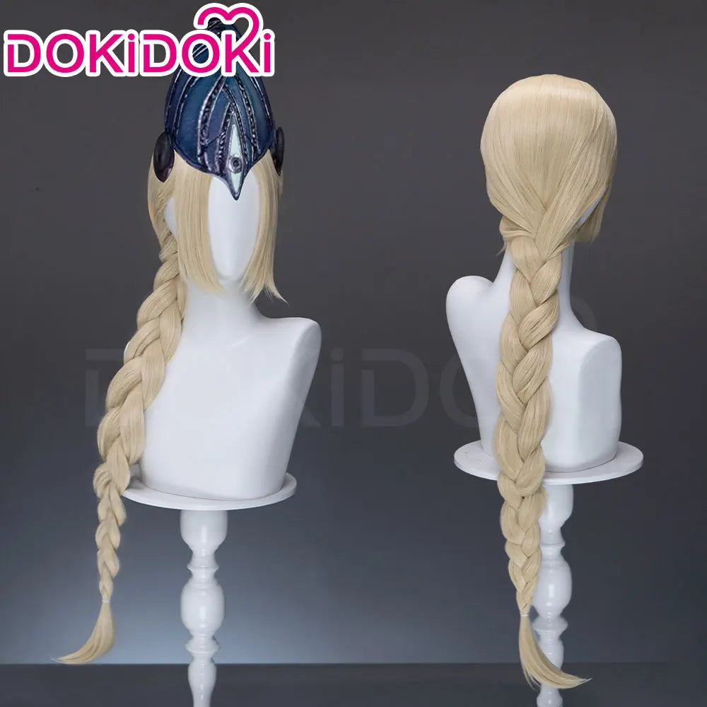 IN STOCK The Fire Keeper Ciaran Wig Game Dark Souls Cosplay Wig DokiDoki Women 80cm Long Hair Cosplay Eye Mask Free Wig Cap