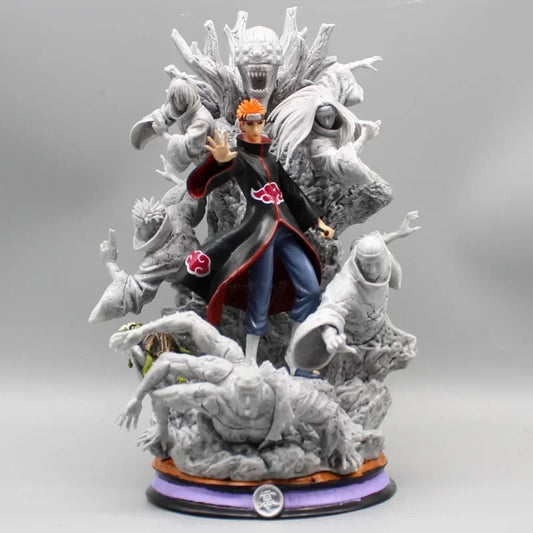 Naruto Anime Figure Akatsuki Pain 27cm Gk Figurine Pvc Statue Model Doll Ornament Collectible Desk Decora Toys Kids Xmas Gifts