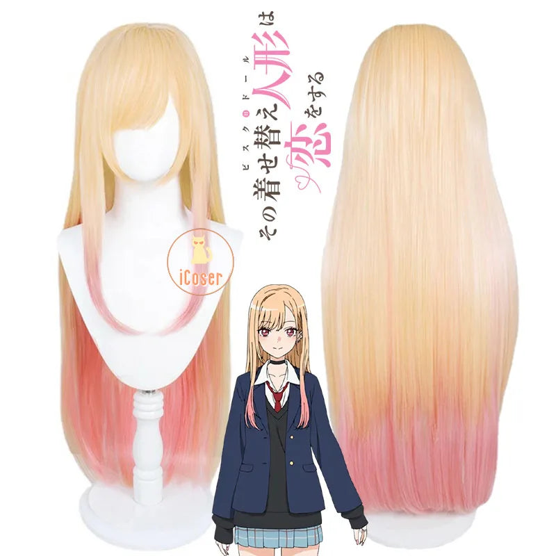 Anime My Dress-Up Darling Marin Kitagawa Cosplay Costume Nun Dress Uniform Hat Necklace Season 2 Halloween Party for Women Girls