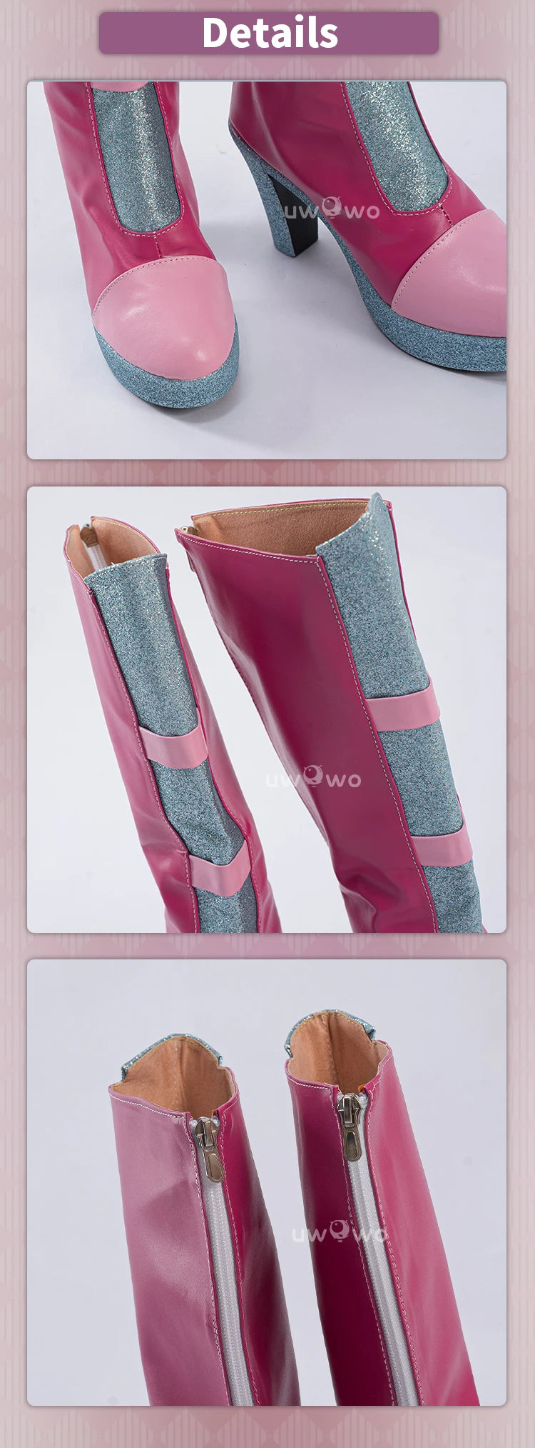 UWOWO Flora Shoes Anime Flora S4 Fairy Club Transformation Cosplay Shoes