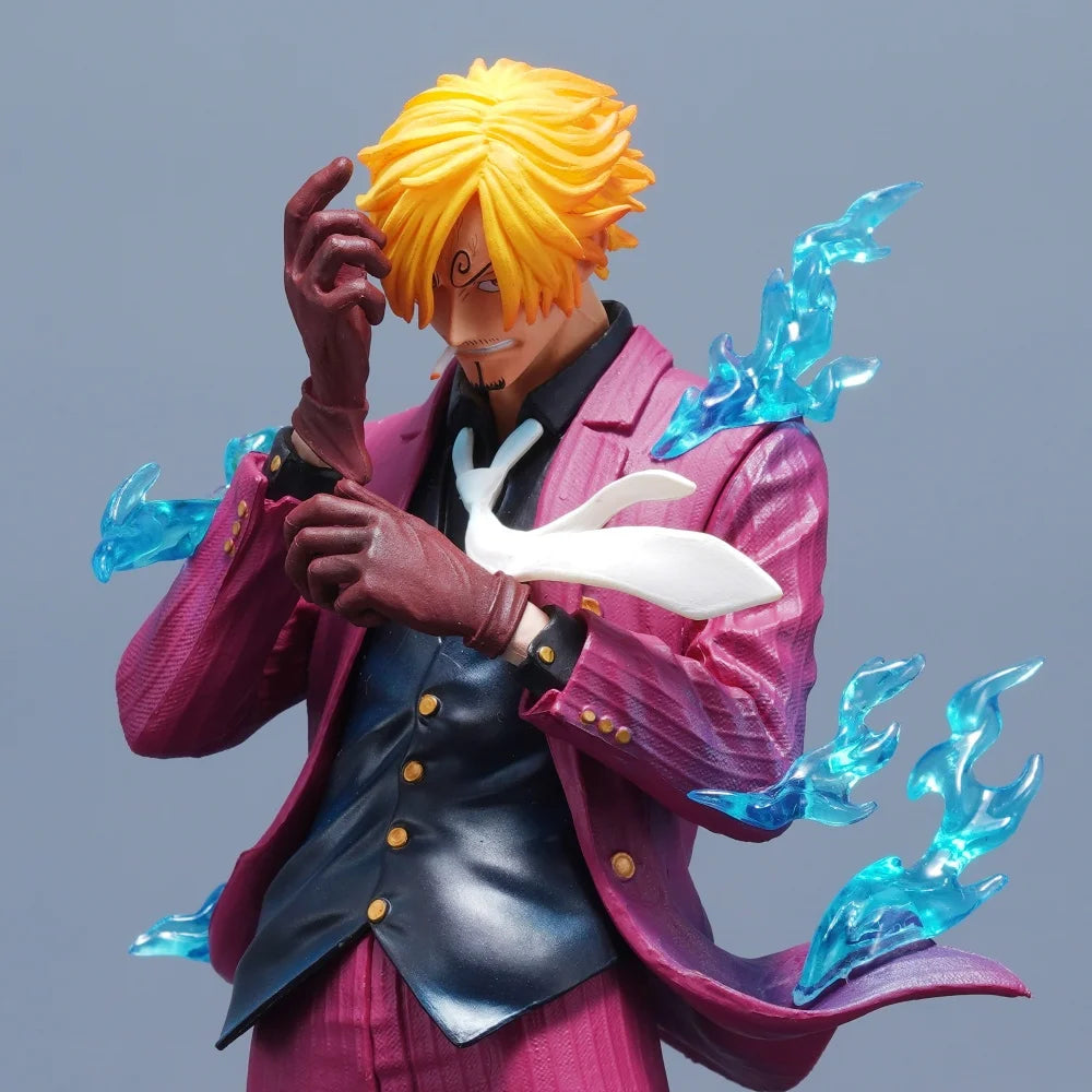 25cm Anime ONE PIECE Sanji PVC Action Figure Statue Desktop Ornament Model Toy Gift
