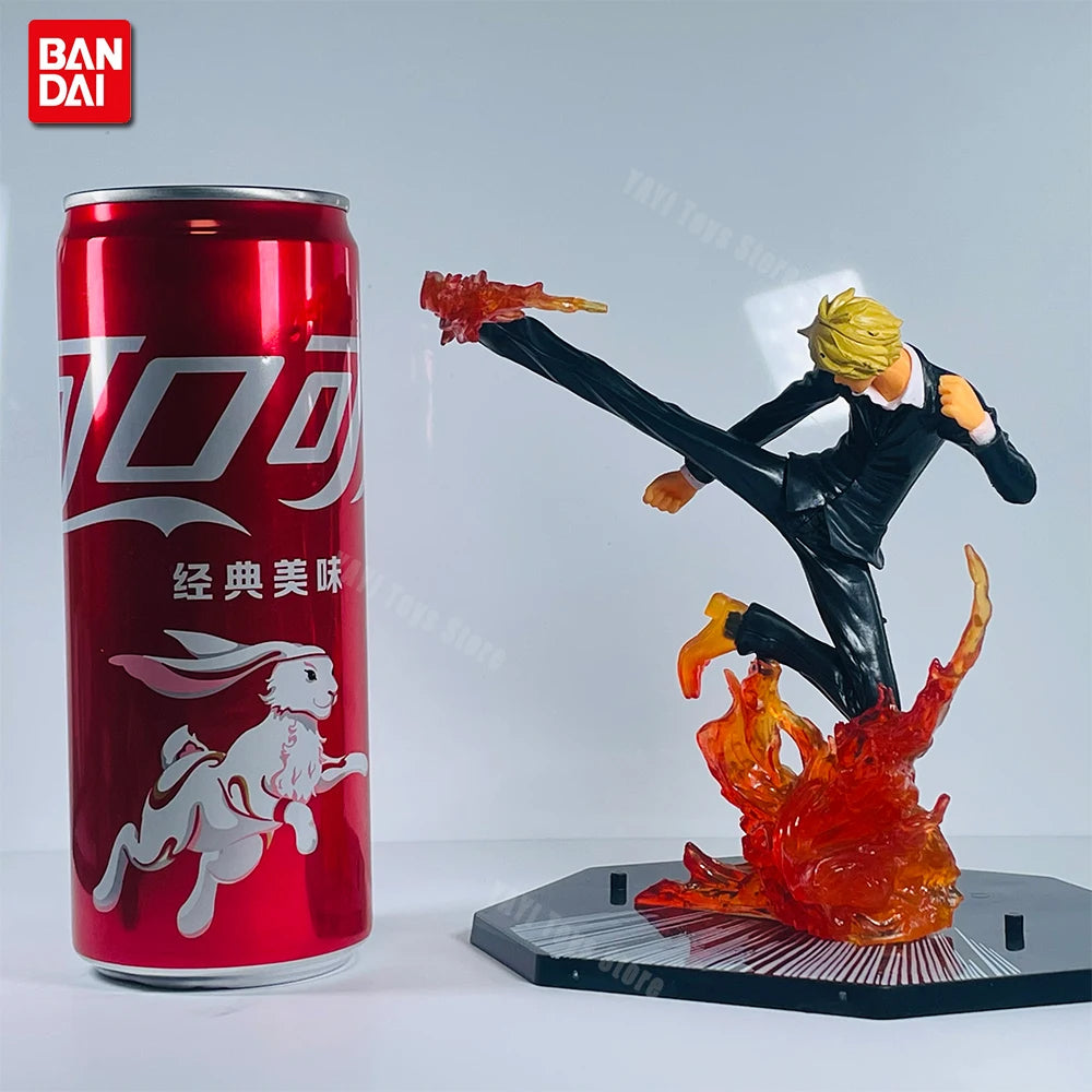 One Piece Anime Figure Set Fire Fist Luffy Ace Sanji Sabo Zoro Ghost Three-Knife PVC Action Dolls