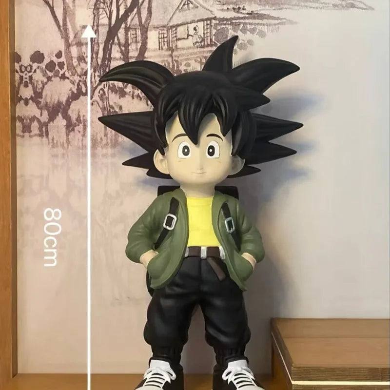Dragon Ball Anime Figurine 80CM Action Figure Large Garage Kit Cartoon Wukong GK Resin Model Children's Toys Collection Gift