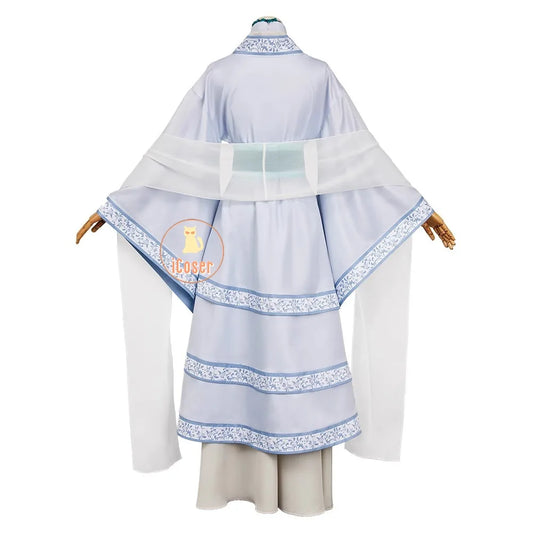 Anime The Apothecary Diaries Jinshi Cosplay Costume White Dress Headwear Earrings Kusuriya No Hitorigoto Maomao Halloween Women